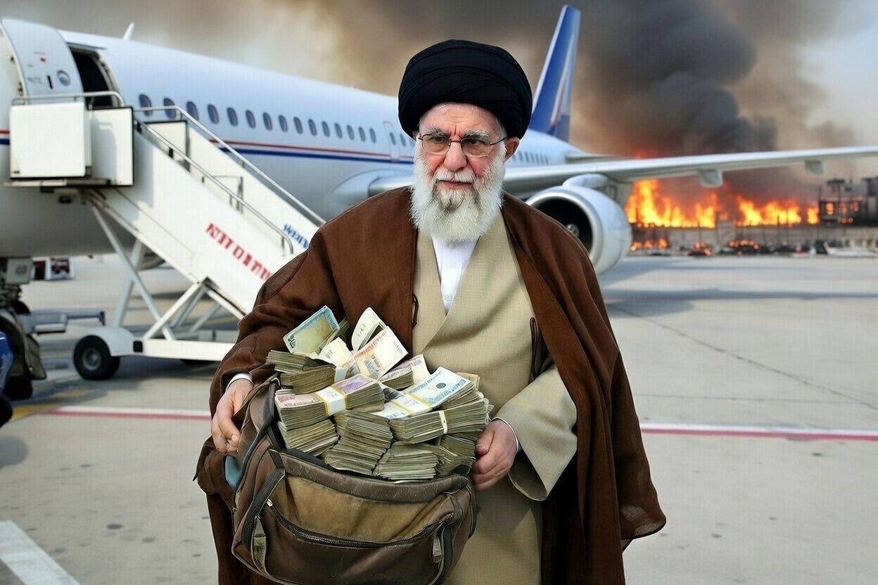 Commander fleeing with passport amid burning city